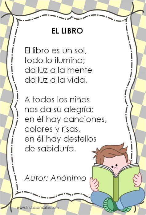 poemas para el dia del libro para niños